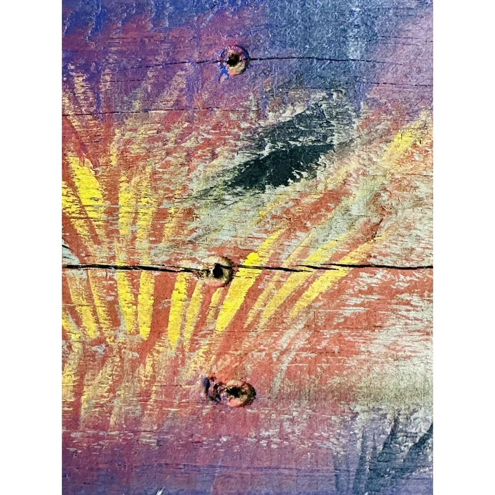 Eyes Of The Tiger Oil Painting Signed By Artist Kent Curole '09, 5.5